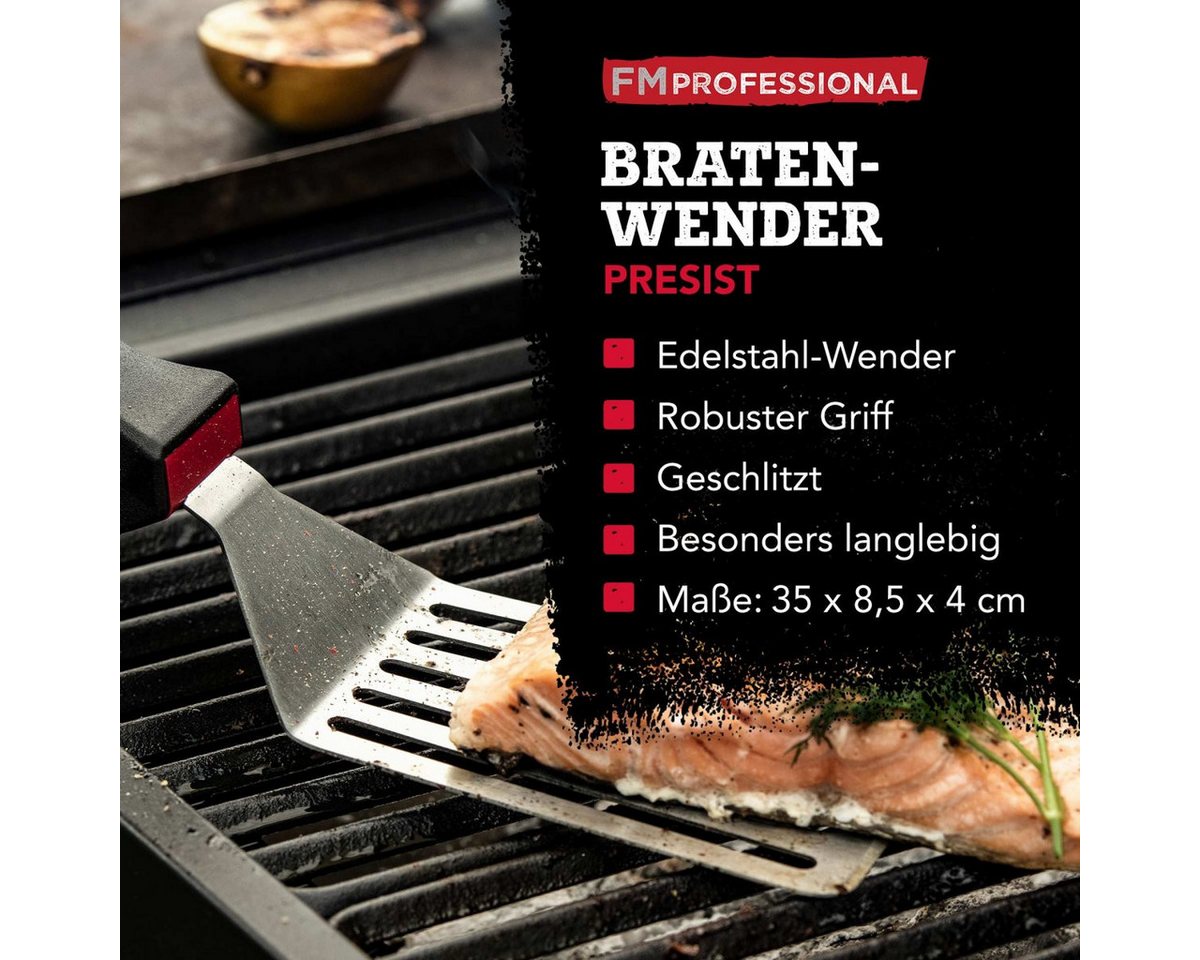 FMprofessional Grillwender Bratenwender, Schlitzwender, Pfannenwender, Küchenhelfer, Kochutensil Bild 5