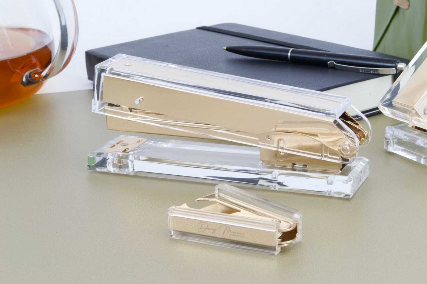 Dany Marcus Heftgerät Heftklammer Set Gold, (Set bestehend aus Heftgerät und Heftklammerentferner), Bürotacker / Heftgerät Bild 4