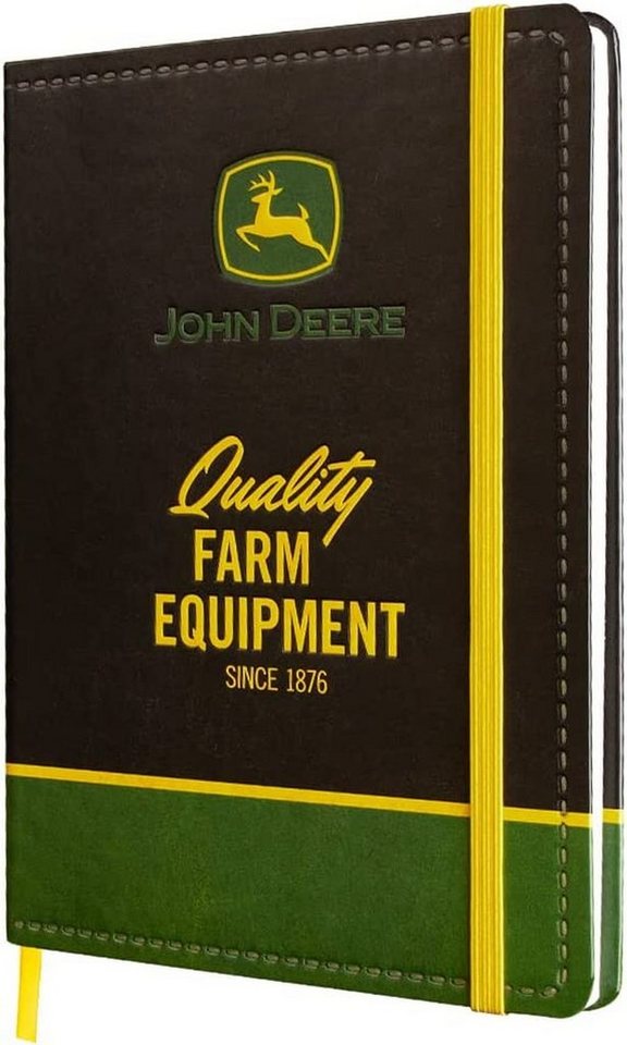 Nostalgic-Art Notizbuch Notizbuch - John Deere - Farm Equipment Logo Black Bild 4