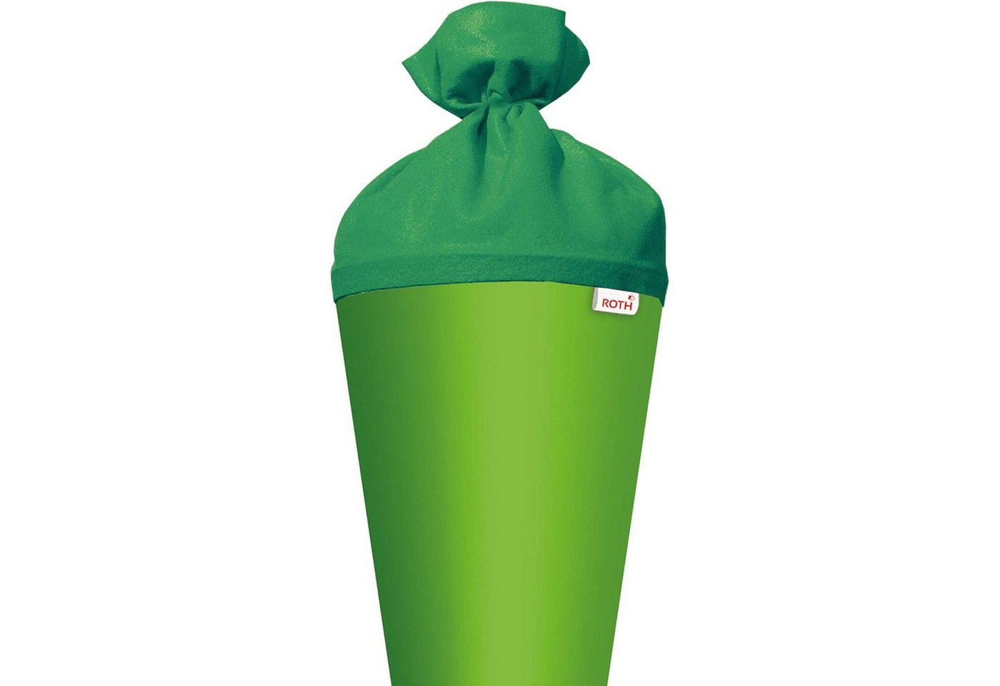 Roth Schultüte Roth Basteltüte, grün, 70 cm, rund, Rot(h)-Spitze, Filzverschluss Bild 4