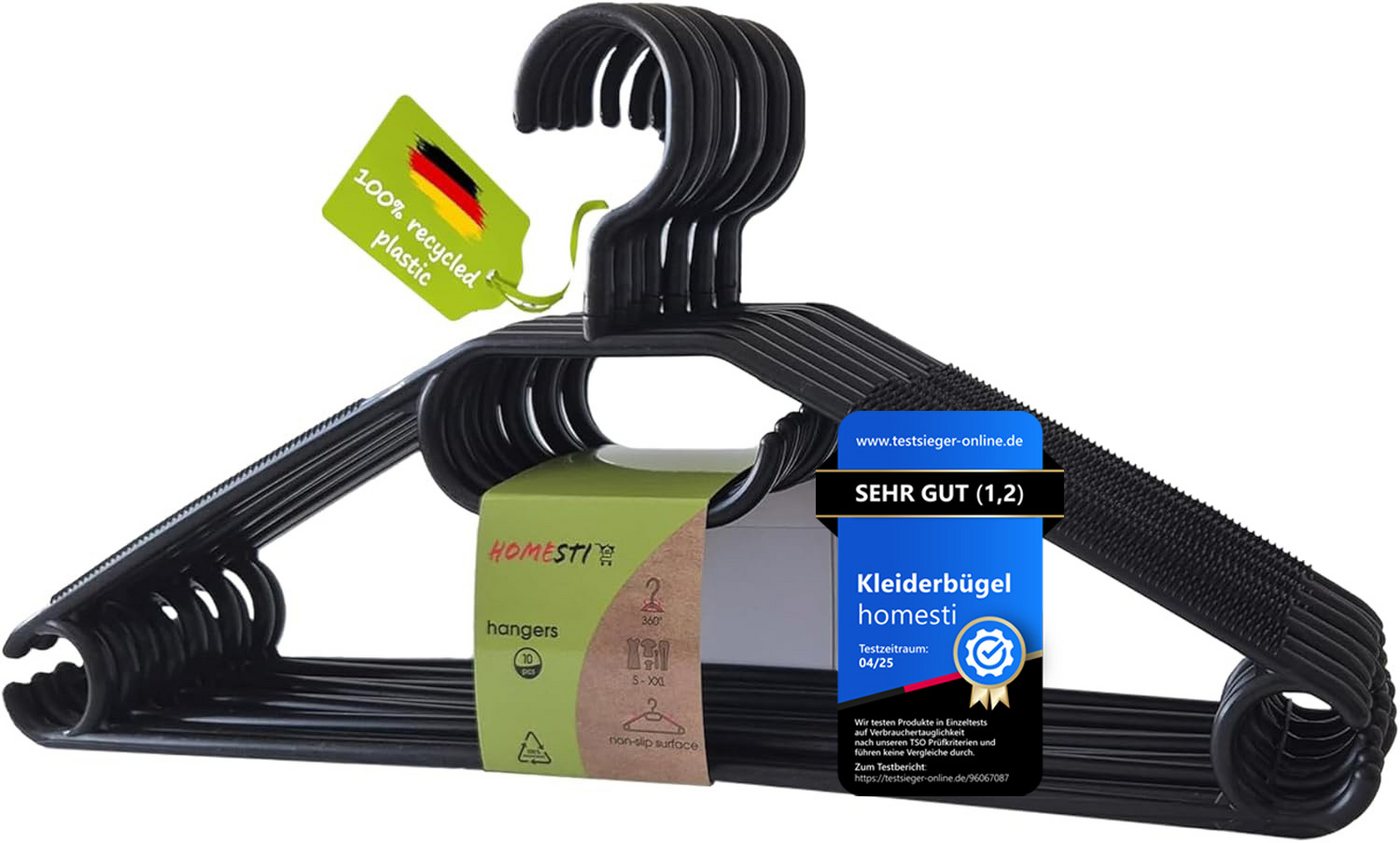 homesti Wickelauflage 10 Stück multifunktionale Premium Kleiderbügel aus 100% recyceltem Bild 4