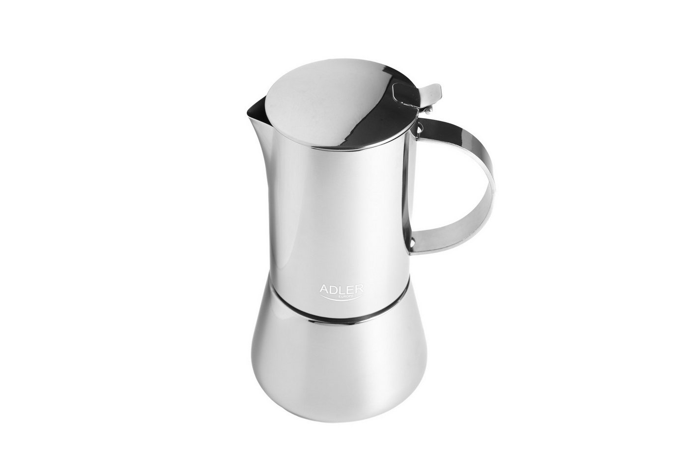 Adler Espressokocher, Espresso Kaffeemaschine, 350ml, Spülmaschinenfest, Edelstahl, silber Bild 4
