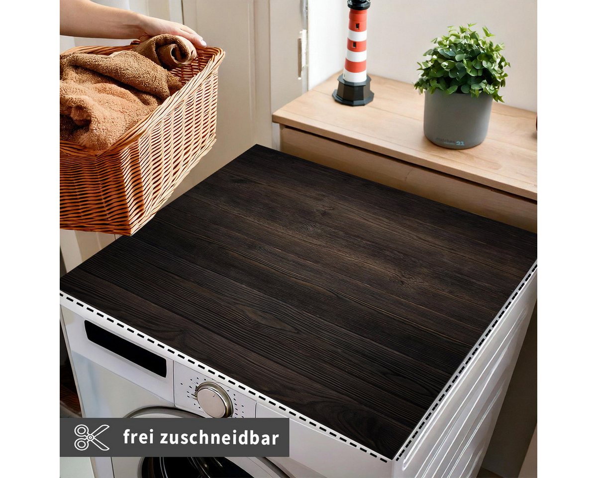 Tabletop Antirutschmatte Waschmaschinen-Auflage dunkle Holz-Optik rutschfest, waschbar, 1-St., Textil-Finish Gummi-Matte als Trockner Waschmaschinen-Unterlage Bild 3