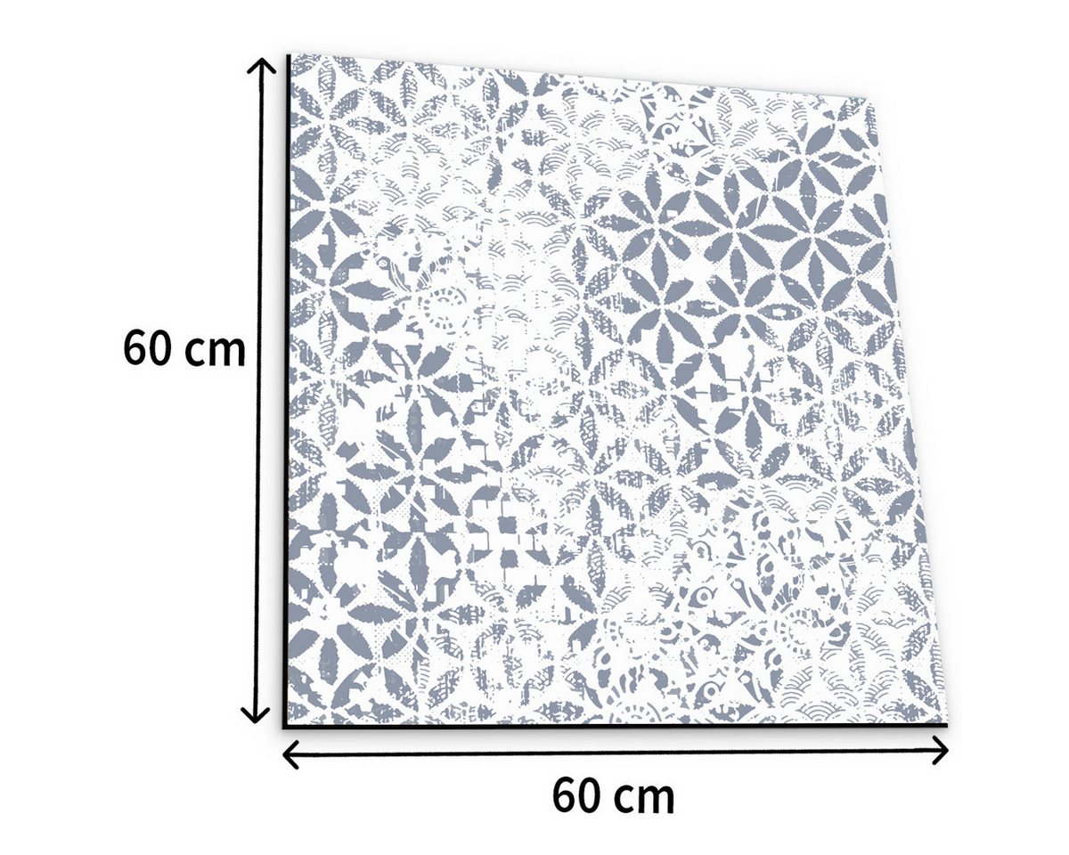 Tabletop Antirutschmatte Waschmaschinenauflage blau grau Textil-Finish waschbar, 1-St., Rutschfeste Gummi Unterlage als Trockner Waschmaschinen-Abdeckung Bild 3