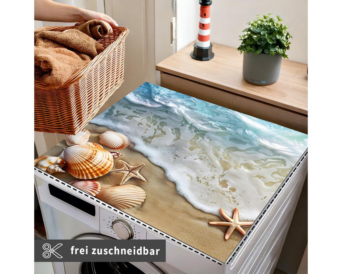 Tabletop Antirutschmatte Waschmaschinenauflage Maritim Textil-Finish waschbar, 1-St., Rutschfeste Gummi Unterlage als Trockner Waschmaschinen-Abdeckung