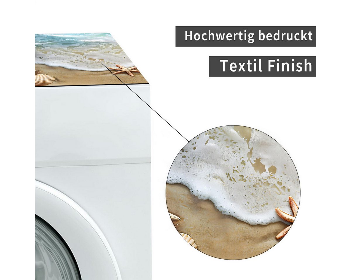 Tabletop Antirutschmatte Waschmaschinenauflage Maritim Textil-Finish waschbar, 1-St., Rutschfeste Gummi Unterlage als Trockner Waschmaschinen-Abdeckung Bild 2