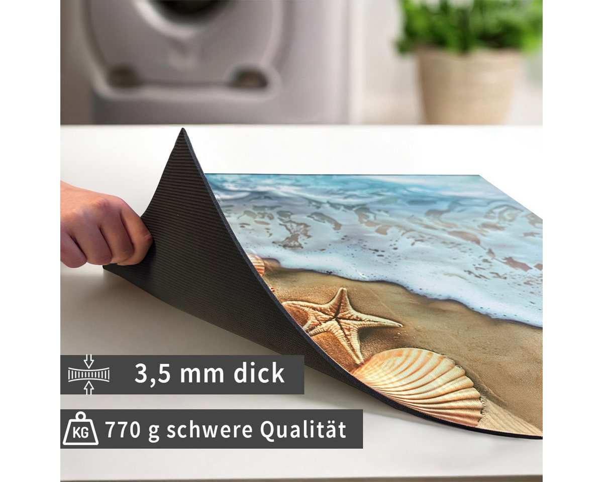 Tabletop Antirutschmatte Waschmaschinenauflage Maritim Textil-Finish waschbar, 1-St., Rutschfeste Gummi Unterlage als Trockner Waschmaschinen-Abdeckung Bild 3