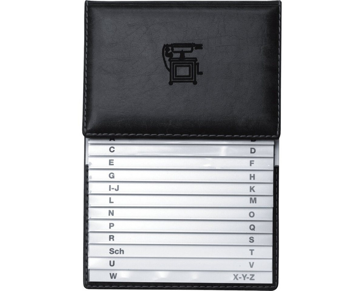 VELOFLEX Tagebuch Telefonregister (Schuppen) 155x225mm schwarz