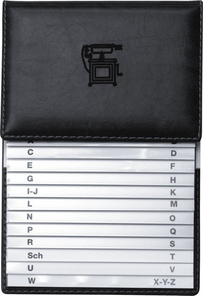 VELOFLEX Tagebuch Telefonregister (Schuppen) 155x225mm schwarz Bild 2