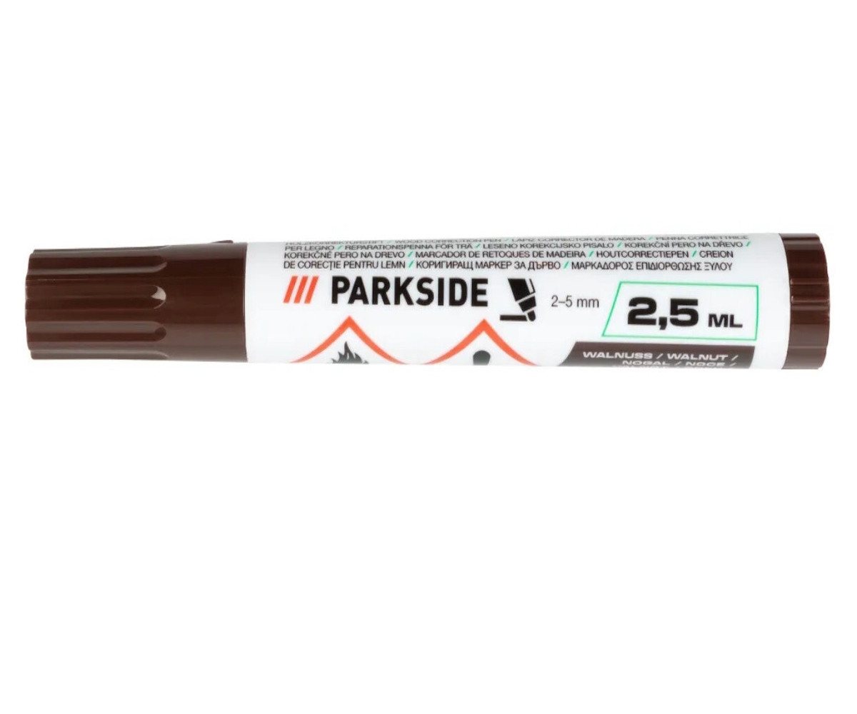 Parkside Malstift Parkside Holzkorrekturstift Walnuss, (Einzelartikal, 1-tlg), Permanent deckend schnelltrocknend für Holzreparatur