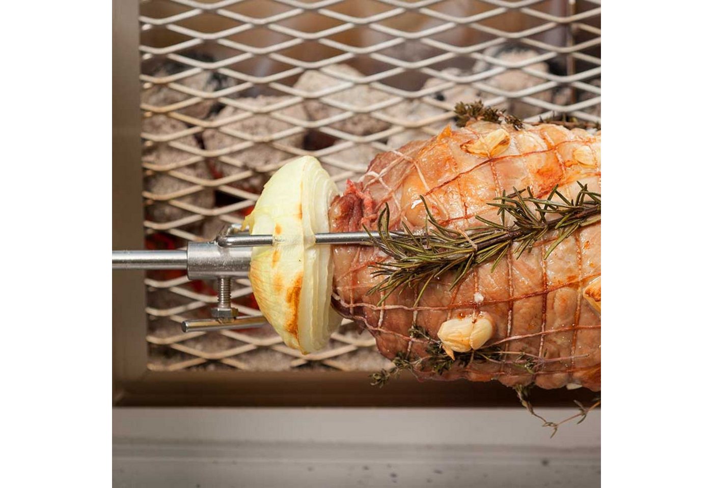 Thüros Drehspieß Thüros Drehspieß mit 2 Fleischklammern für T4 und Baikal Bild 2