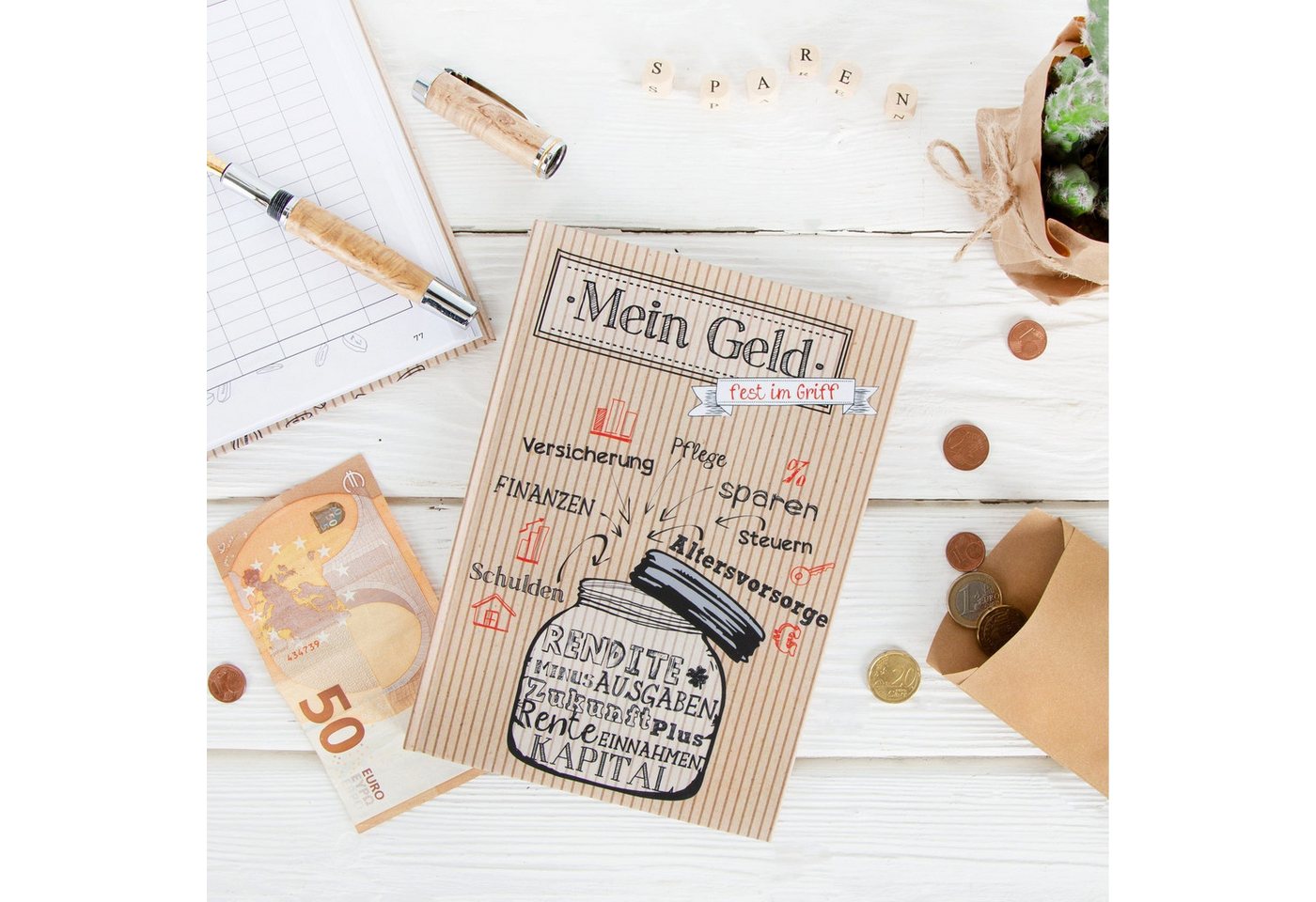 Logbuch-Verlag Notizbuch Haushaltsbuch Finanzbuch für Zuhause - Mein Geld fest im Griff - Bild 2