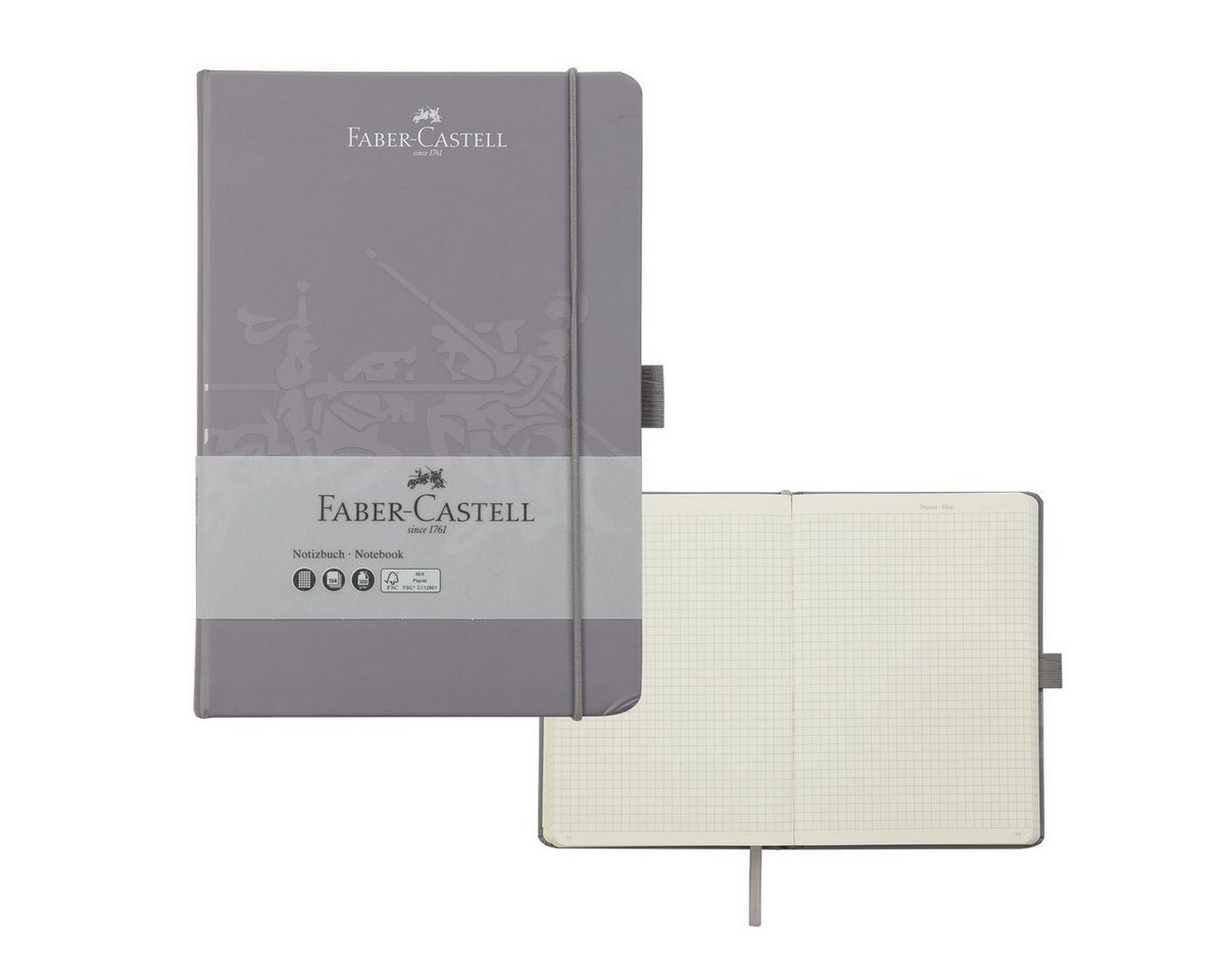 Faber-Castell Notizbuch FABER-CASTELL Notizbuch dunkelgrau 145x210mm Bild 3