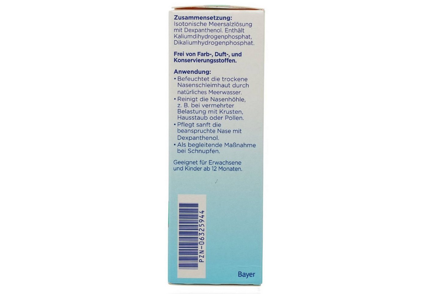 Bayer Vital GmbH Nasensauger Meerwasser Nasenspray 20ml PZN 06325944 Bild 2