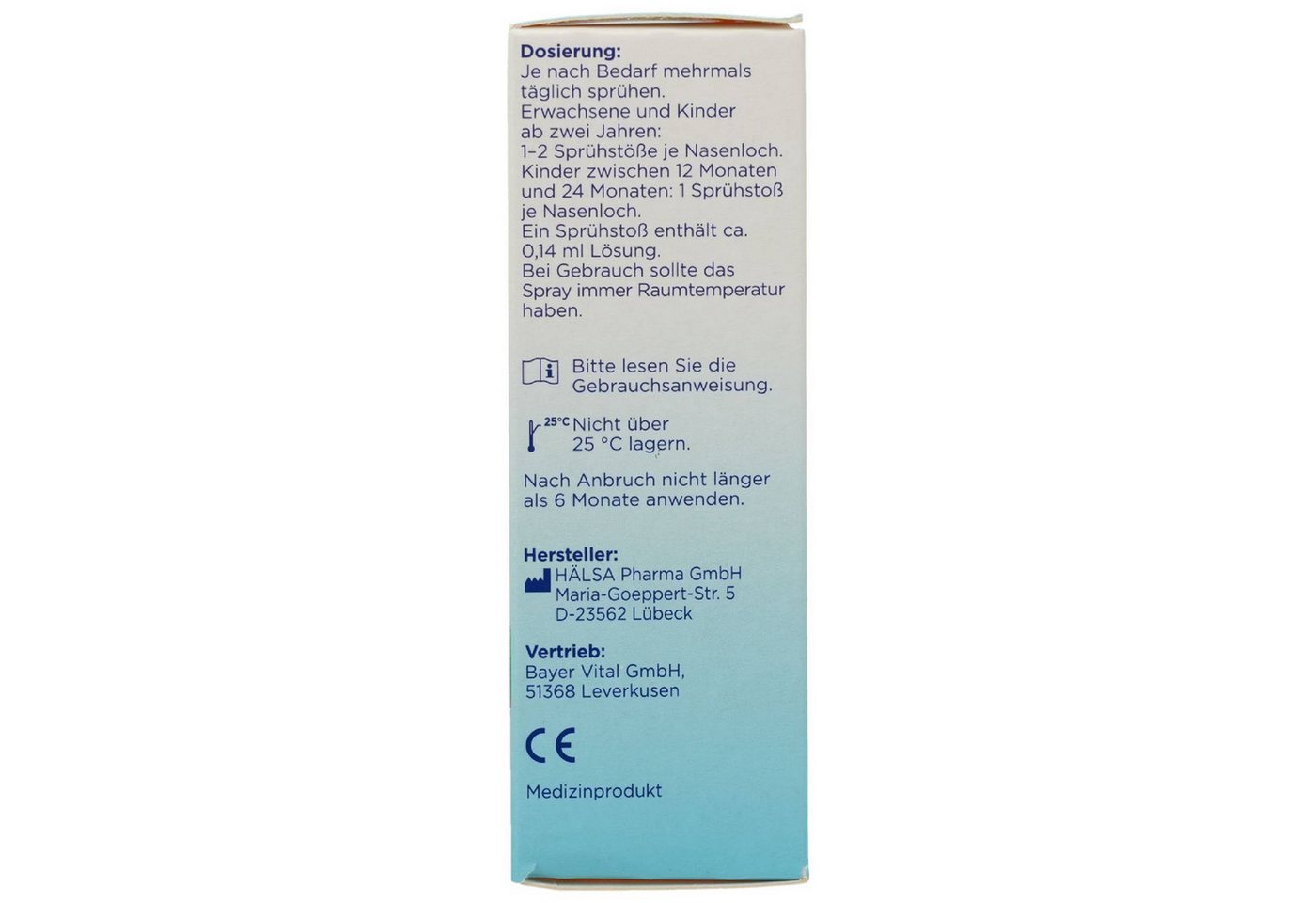 Bayer Vital GmbH Nasensauger Meerwasser Nasenspray 20ml PZN 06325944 Bild 3