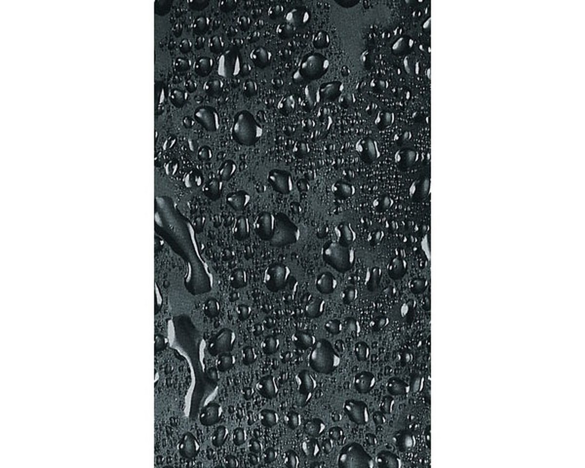 Euroshowers GmbH Duschvorhang Wassertropfen Schwarz 180 × 200 cm Polyester mit 12 Ringen Breite 180 cm Bild 2
