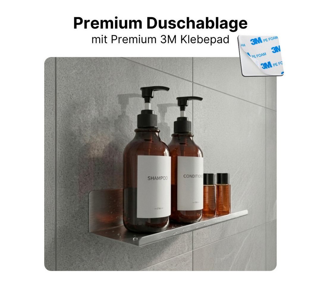 LIVINA HOME Handtuchhaken Handtuchhaken Haken selbstklebend, Duschablage ohne Bohren, Badezimmer, Bad, Küche Bild 4