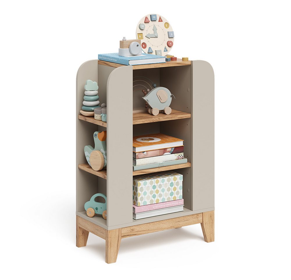 VitaliSpa® Bücherregal Malia, Cashmere/Artisan, 60 x 88 cm mit 9 fächern
