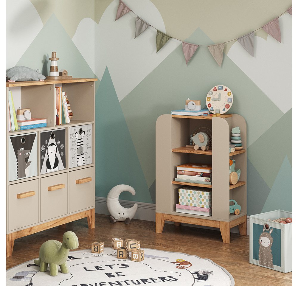 VitaliSpa® Bücherregal Malia, Cashmere/Artisan, 60 x 88 cm mit 9 fächern Bild 3