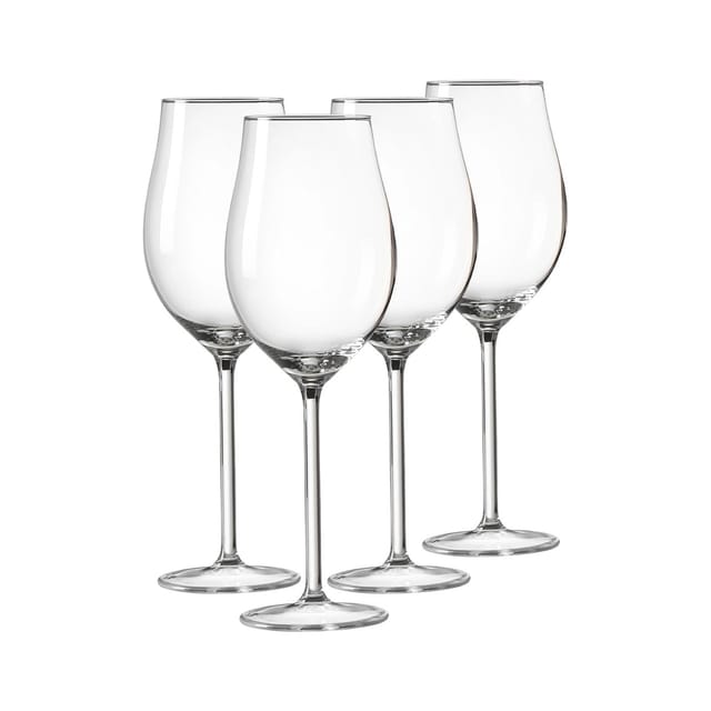 Ritzenhoff & Breker Rotweinglas Rotweingläser-Set 4-teilig edel extravagant 460 ml, Glas, Hohe schlanke tulpenförmige Kuppa und hoher Stiel