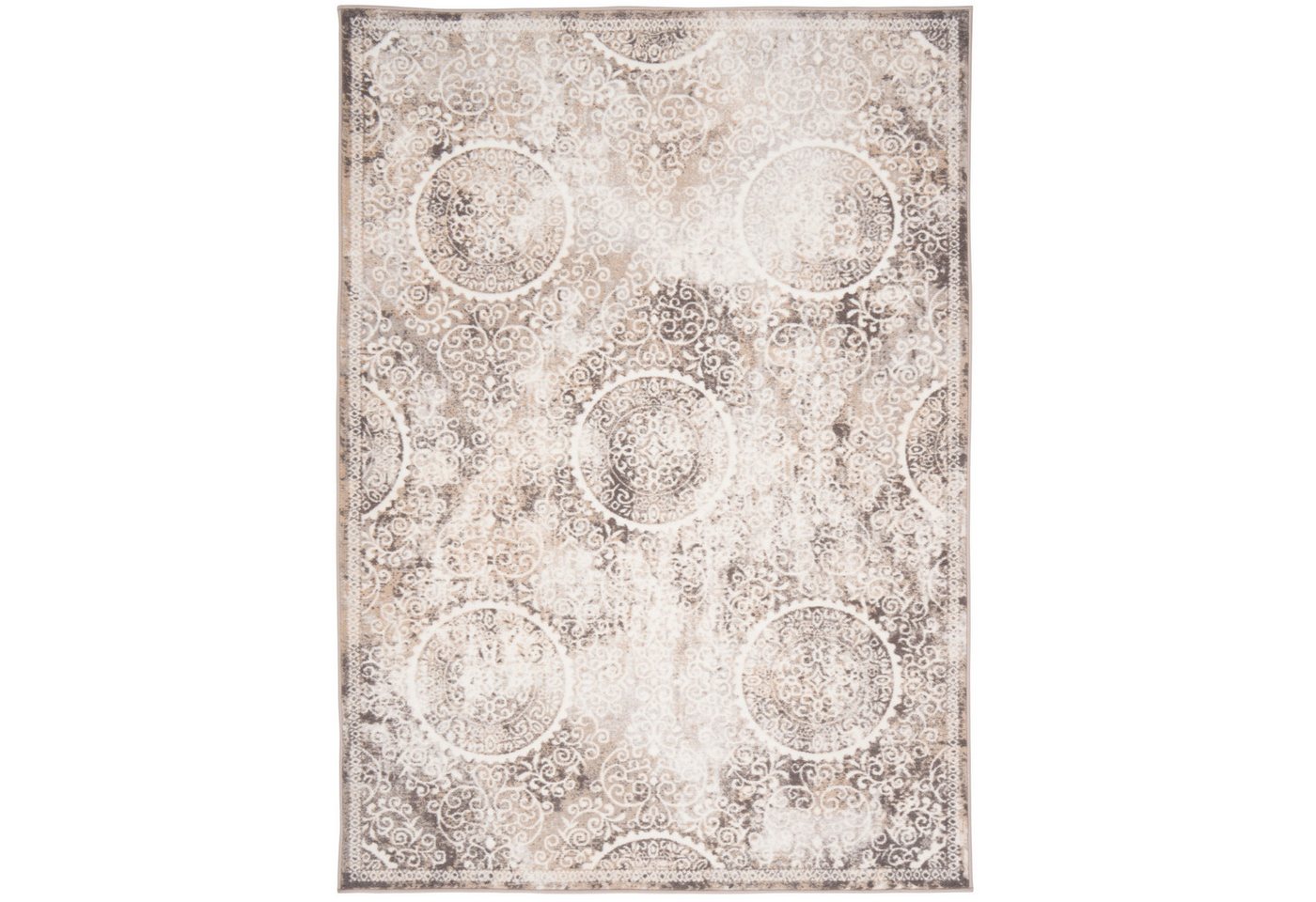 Pergamon Designteppich Designer Teppich Tawira Vintage Klassik Barock, Rechteckig, Höhe: 12 mm