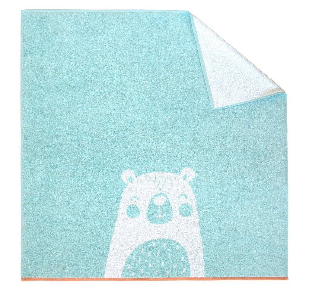 Dyckhoff Badetuch Dyckhoff Kinderbadetuch 'Bear' Mint - Blau 100 x 100 cm Bild 2