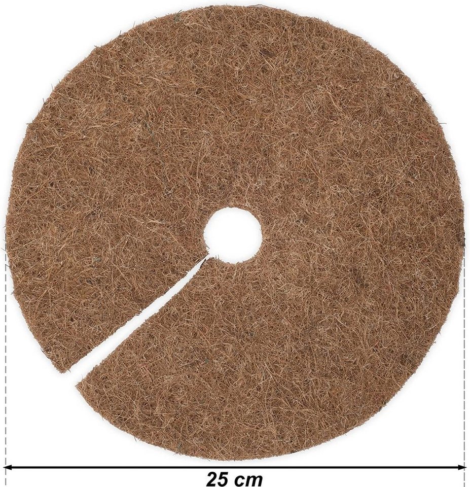 MC.Sammler Kokosscheibe Kokos-Mulchscheibe, Kälteschutz für Pflanzen, Topfpflanzen, (1-St), 25 cm Ø - 1 Stück Bild 5