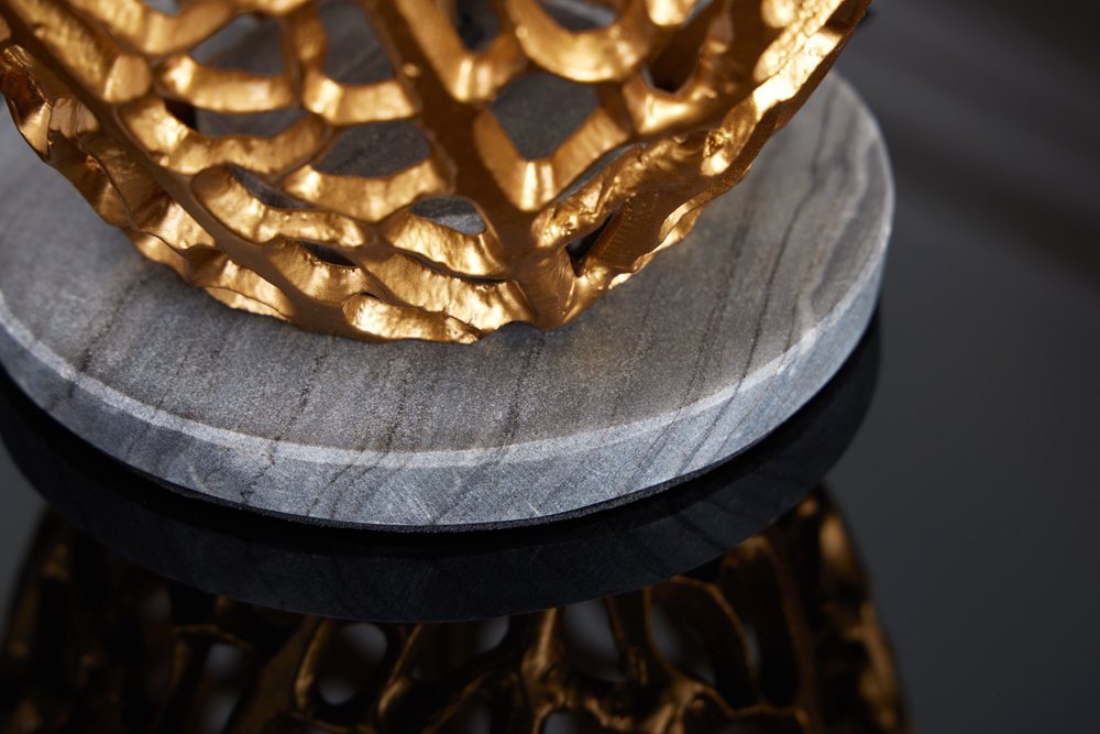 riess-ambiente Tischleuchte ABSTRACT LEAF gold / schwarz, Ein-/Ausschalter, ohne Leuchtmittel, Wohnzimmer · Stoff · Metall · Flur · Modern Design Bild 3