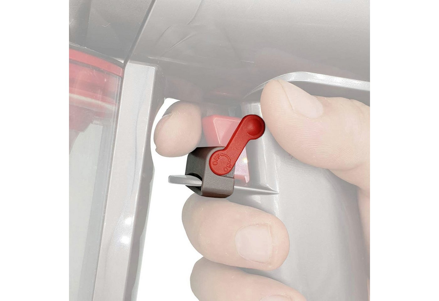 Trade-Shop Schalter Auslöse + Abzugssperre 2in1 passend für Dyson V7 V8 V10 V11 V12 V15 (2-St), Set aus Abzugssperre und Auslöseschalter für ein besseres Handgefühl Bild 2