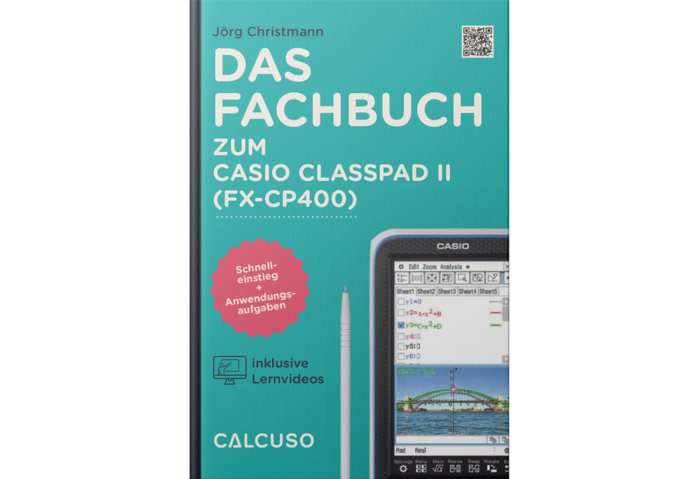 CALCUSO Taschenrechner Zubehör zum Classpad II (fx-CP400) - Fachbuch & Schutztasche