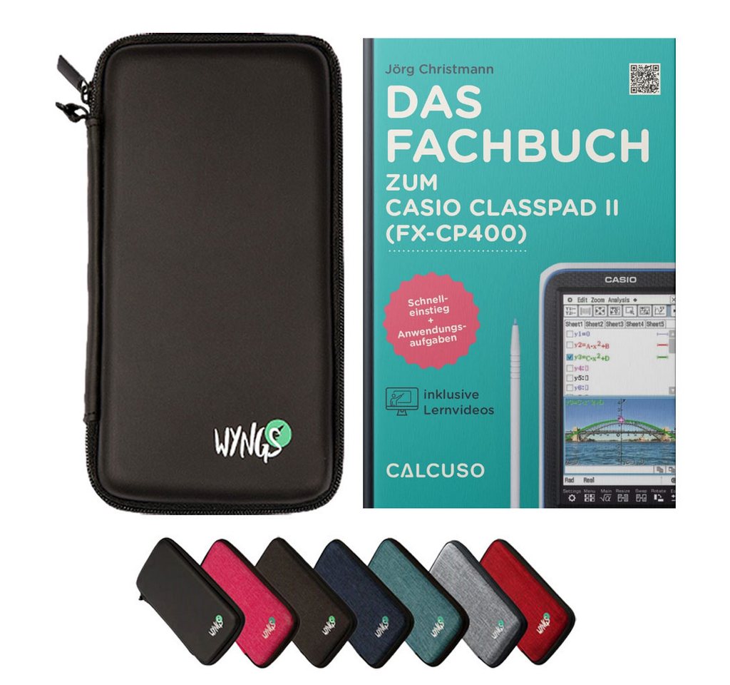 CALCUSO Taschenrechner Zubehör zum Classpad II (fx-CP400) - Fachbuch & Schutztasche Bild 4