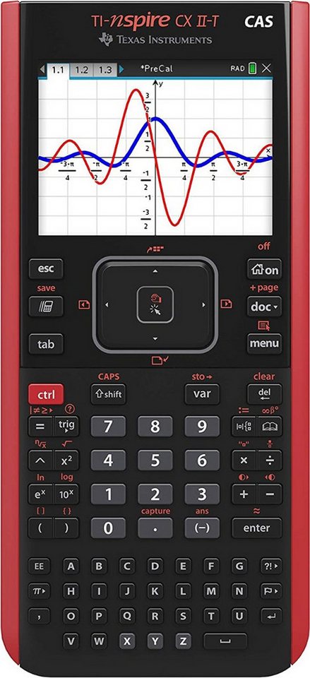 Texas Instruments Taschenrechner TI-Nspire CX II-T CAS inkl. Schutztasche Pink & Fachbuch (160 S) Bild 2