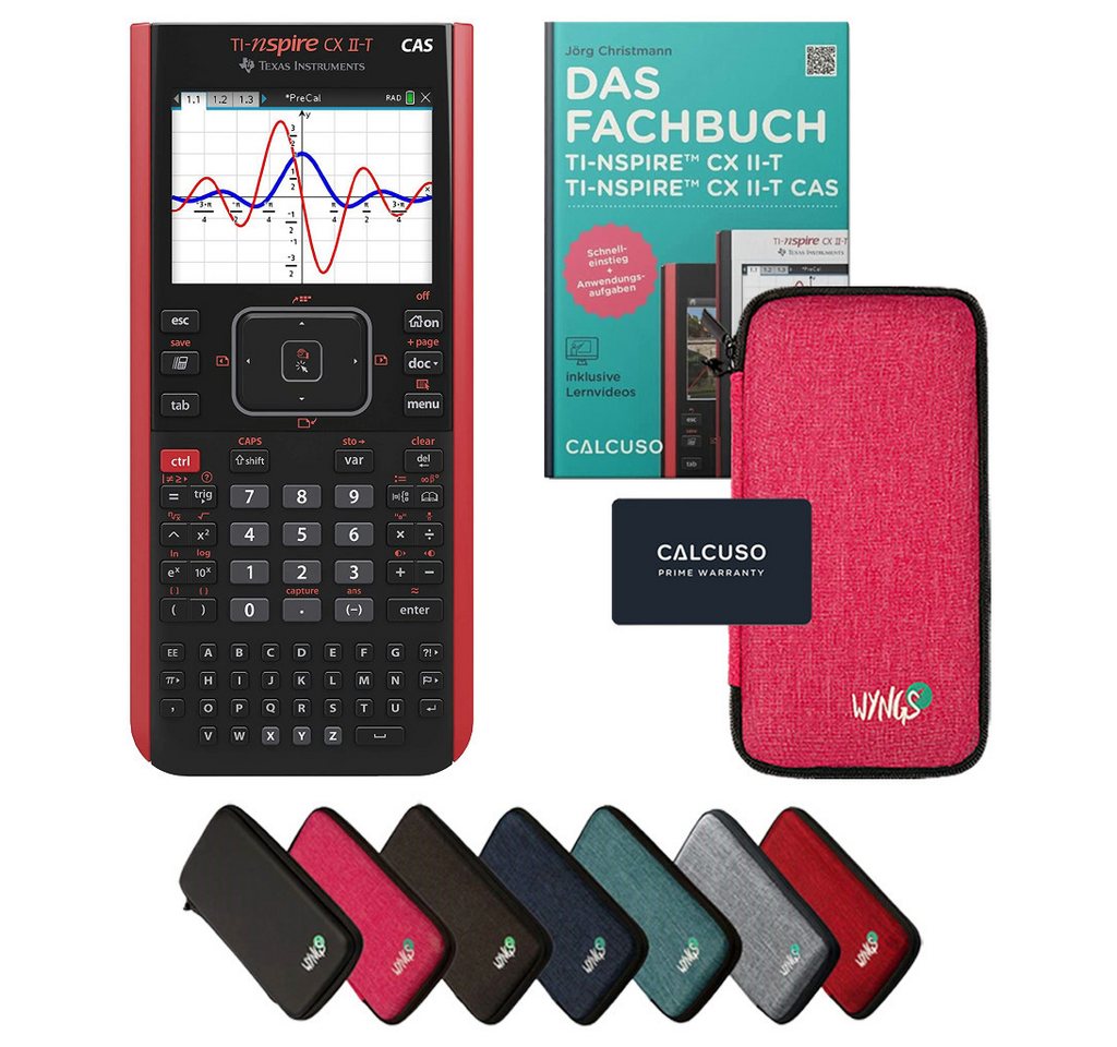 Texas Instruments Taschenrechner TI-Nspire CX II-T CAS inkl. Schutztasche Pink & Fachbuch (160 S) Bild 4