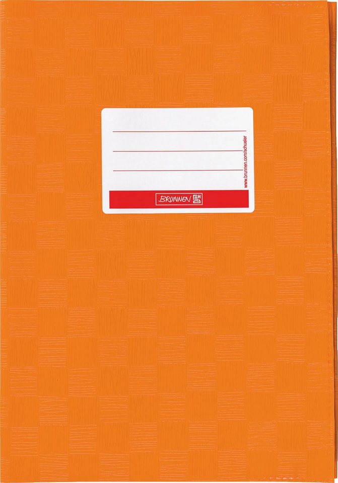 BRUNNEN Schulheft BRUNNEN Hefthülle A5 Orange - Robuster Schutz mit Stil