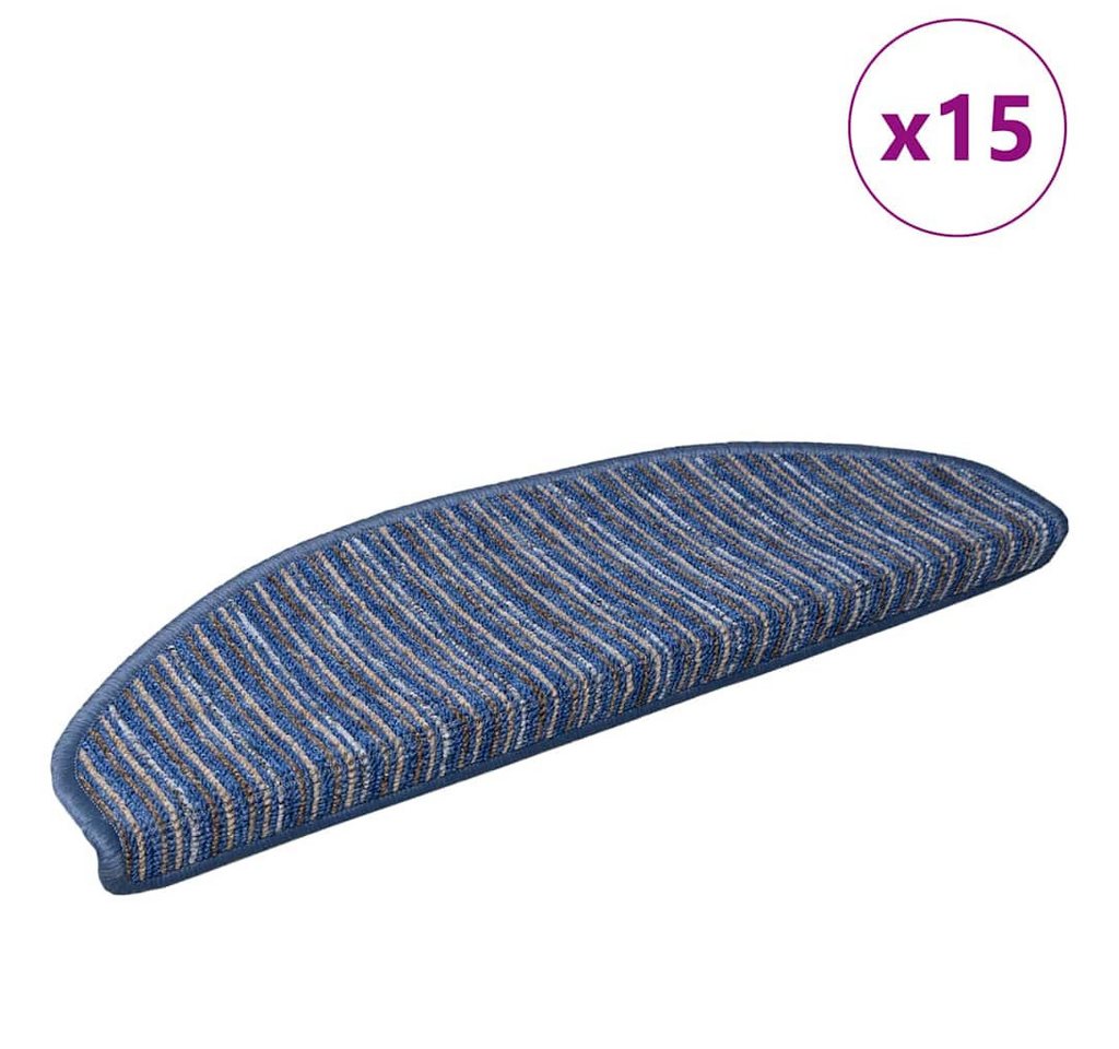 vidaXL Stufenmatte Selbstklebende Treppenschoner 15 stk. 65 x 21 x 4 cm Non-Slip, Höhe: 4 mm Bild 2