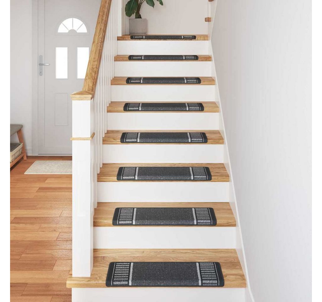 vidaXL Stufenmatte Selbstklebende Treppenschoner 15 stk. 65 x 21 x 4 cm Non-Slip, Rechteckig, Höhe: 4 mm Bild 4