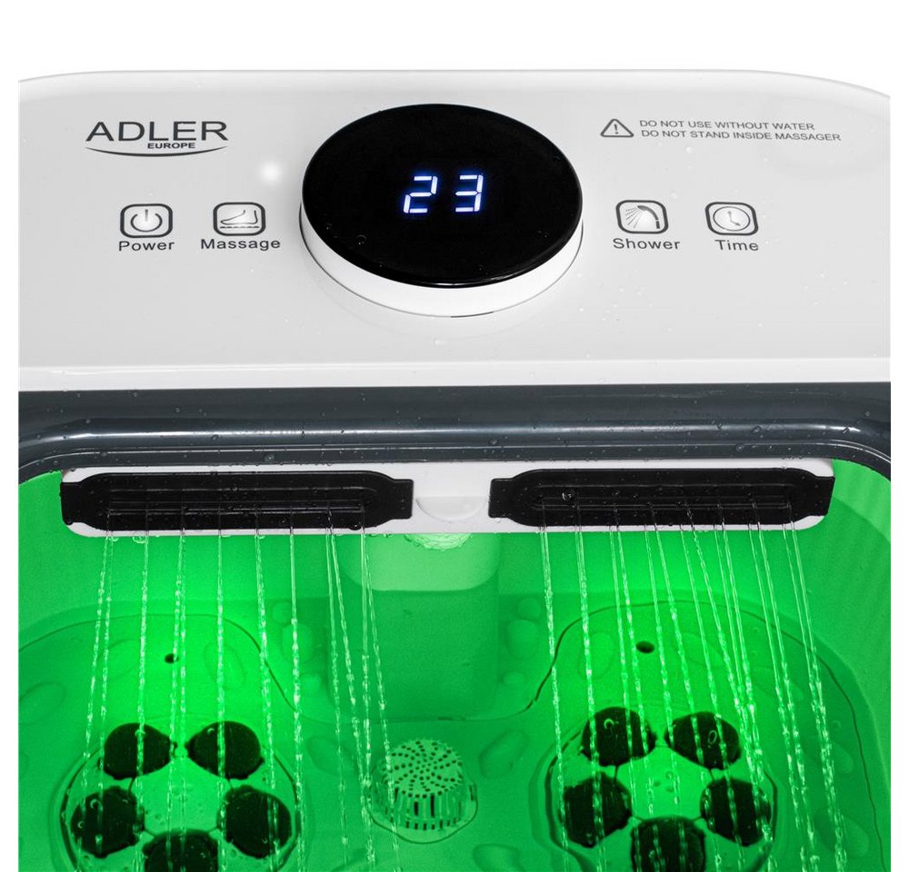 ADLER EUROPE Fußbad AD 2184 Deluxe Fußsprudelbad mit Massage, 16,7 L Heizfunktion bis 48°C Wasserfallfunktion 16,7 L Salzbehälter Bild 2