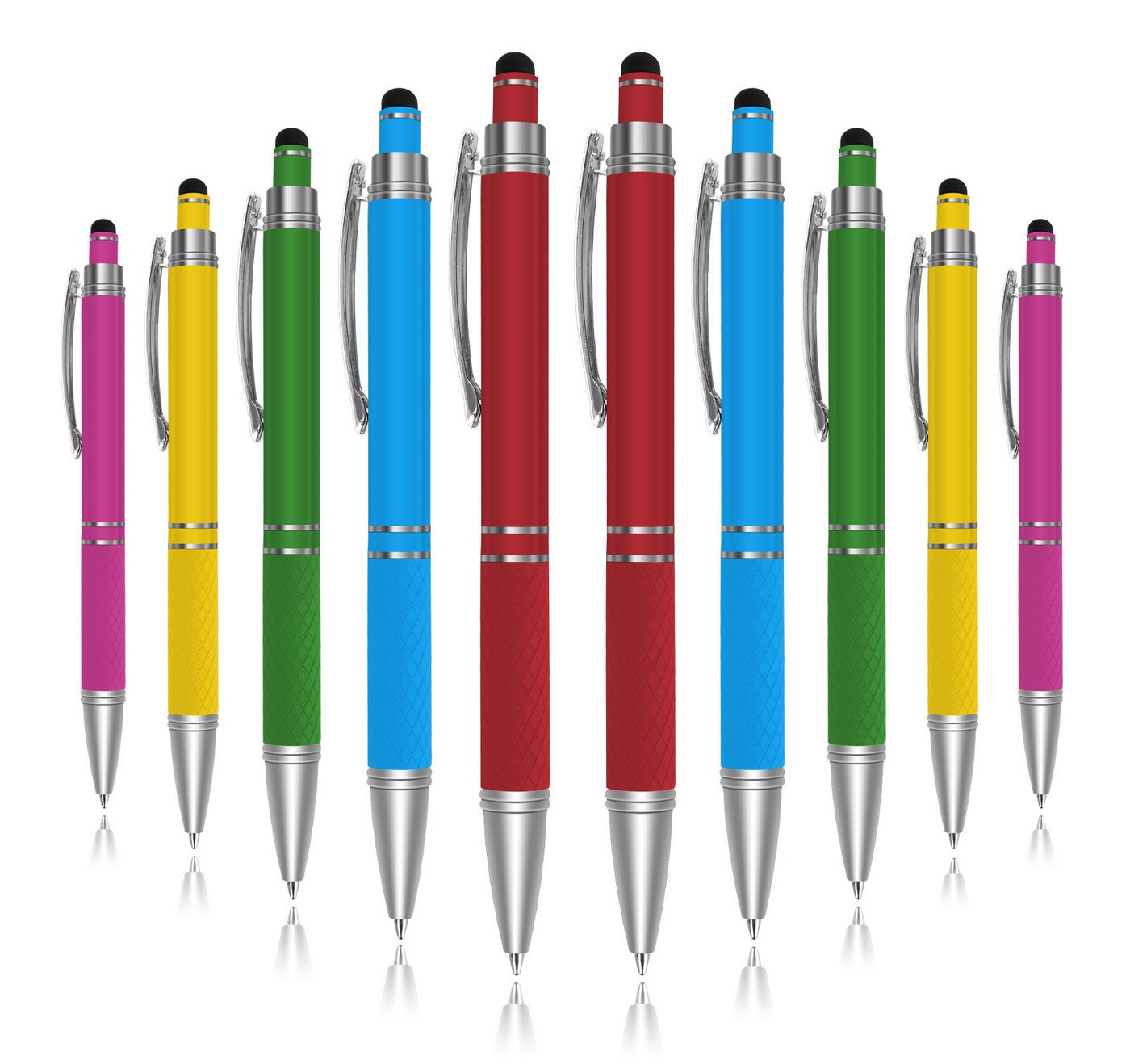 lindahandel Kugelschreiber 2-in-1 Kugelschreiber mit Touchscreen Stift, blaue Mine, (20-tlg), Kugelschreiber für Smartphone & Tablet, Büro & Schule Bild 3