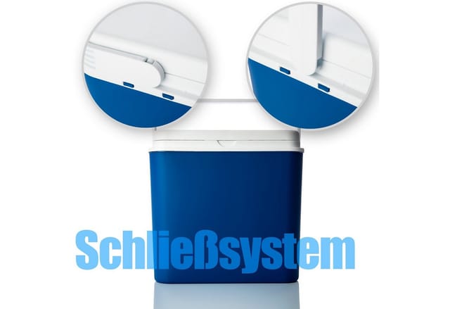 BigDean Thermobehälter Kühlbox 24 Liter blau/weiß bis zu 9 Std. Kühlung Kühltasche, PP-Kunststoff, (Packung, 1-tlg., Kühlbox), bis zu 14h kalt