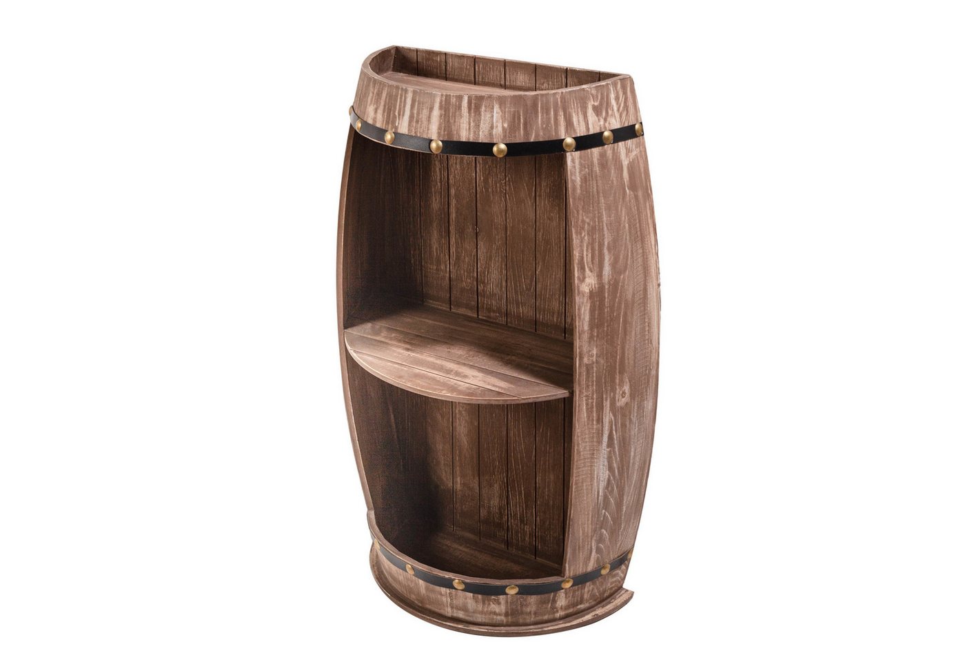 riess-ambiente Weinregal BODEGA 79cm natur, Einzelartikel 1-tlg., Holz · Flaschenregal · Shabby Chic · Weinfass · Pinie Bild 3
