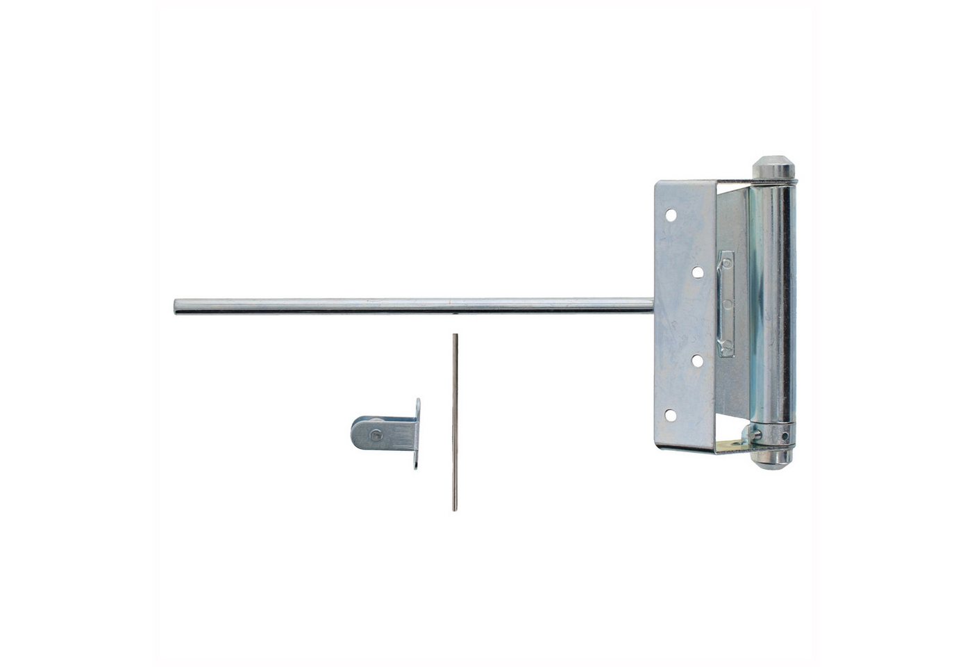 ToniTec Türschließer Stangentürschließer Automatik Türfeder 40Kg 60kg, 60kg, mit Automatik, (Türschließer, Silber verzinkt), Einfach zu installieren Bild 4