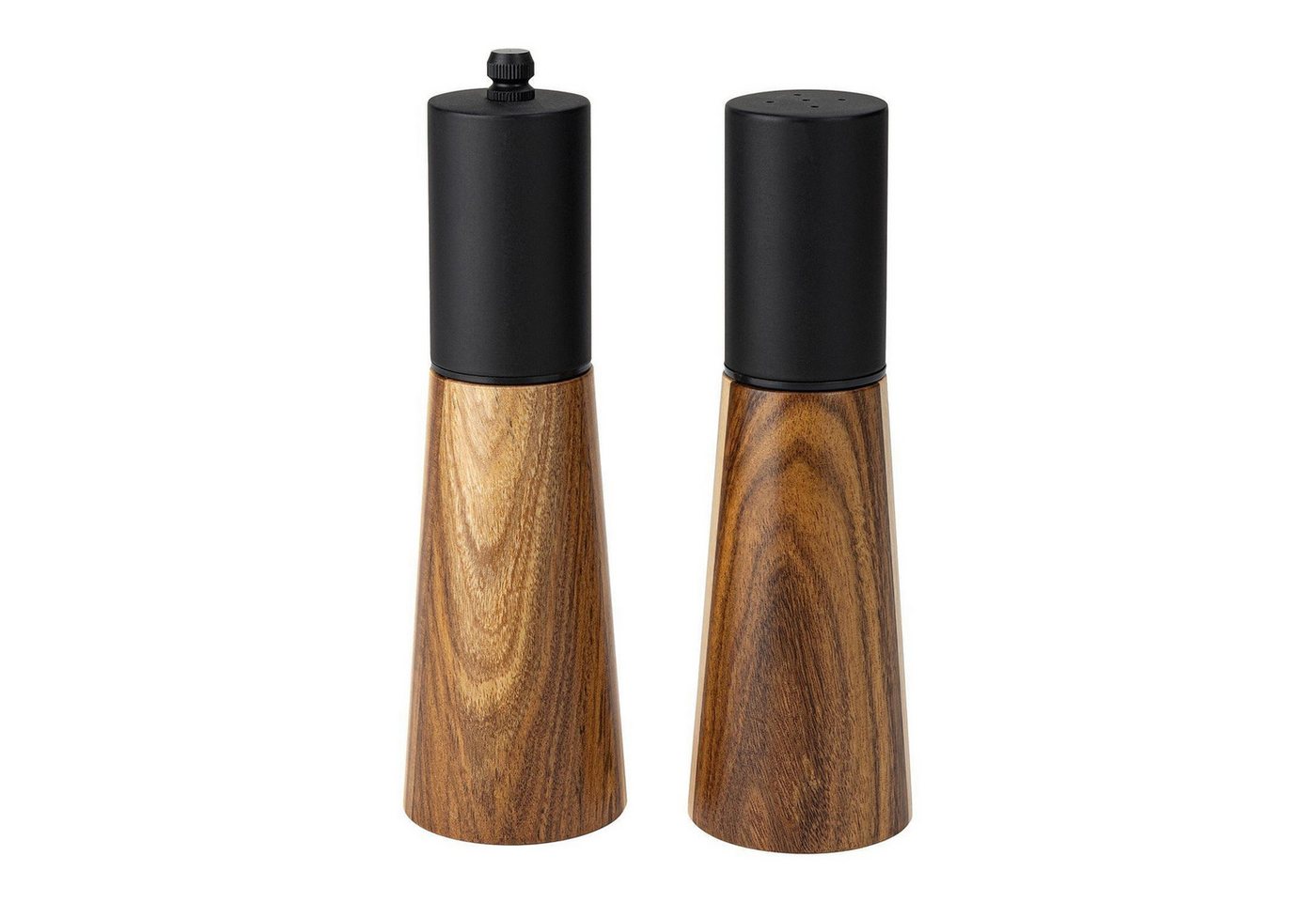 Justinus Gewürzmühle 2-teiliges Set LIFESTYLE, H 20,5 cm, Holz, Keramik manuell, mit Keramikmahlwerk