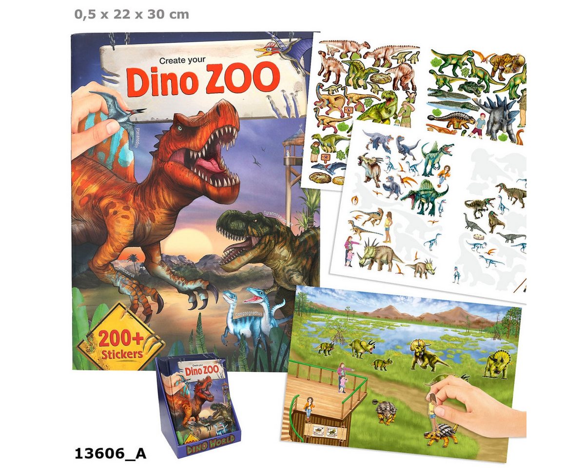 Depesche Stickerbuch DEPESCHE Create your DINO ZOO Stickerbuch