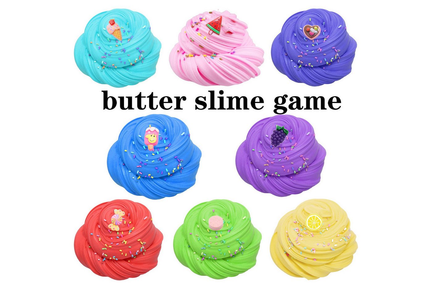 AURIVION Knete Fluffy Butter Slime Set, DIY Zauberknete & magischer Schleim Kit (Set, 30-tlg., für Jungen und Mädchen Party Favor), Dose Modelliermasse Knete wunderschöne Farben Kinder Geschenk) Bild 5