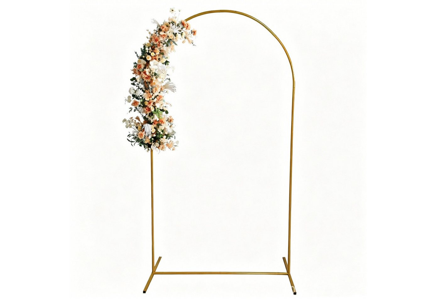 GARRYFIZH Rosenbogen Metall Rundbogen Gold Hochzeitsbogen in 2 Größen Deko Rankhilfe, Eleganter Hintergrundständer für Hochzeit, Event-Deko & Fotowand Bild 2