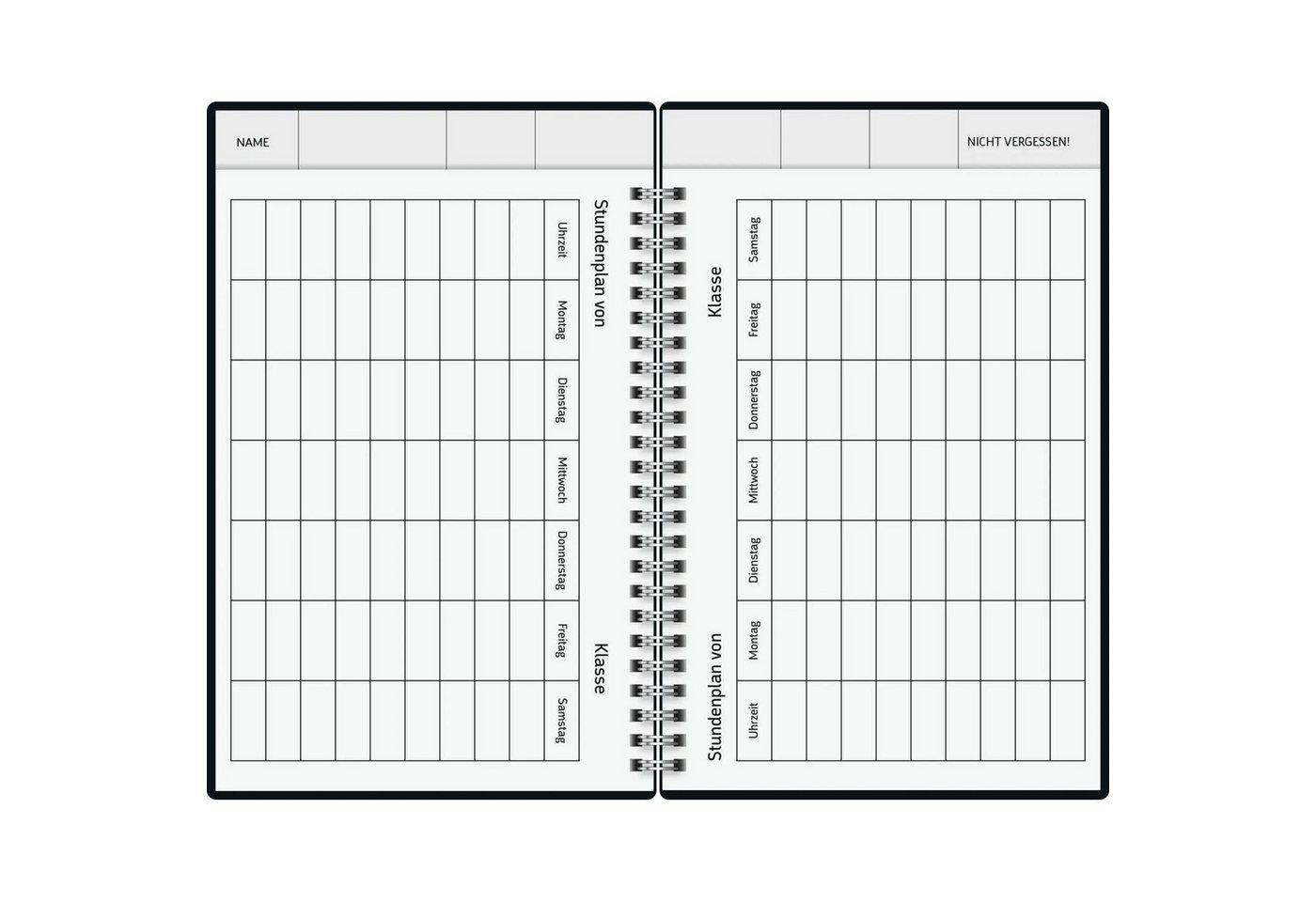 Baier & Schneider Familienkalender BRUNNEN 1070291017 Buchkalender Familienplaner 2027 "Gold-Punkte"... Bild 2