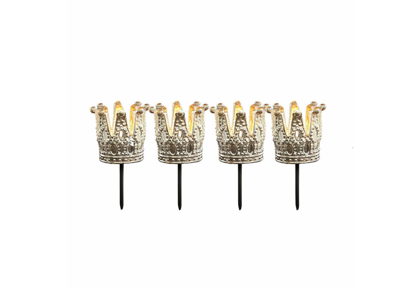 Mirabeau Adventskranz Steckwindlicht 4er Set Melina antiksilber
