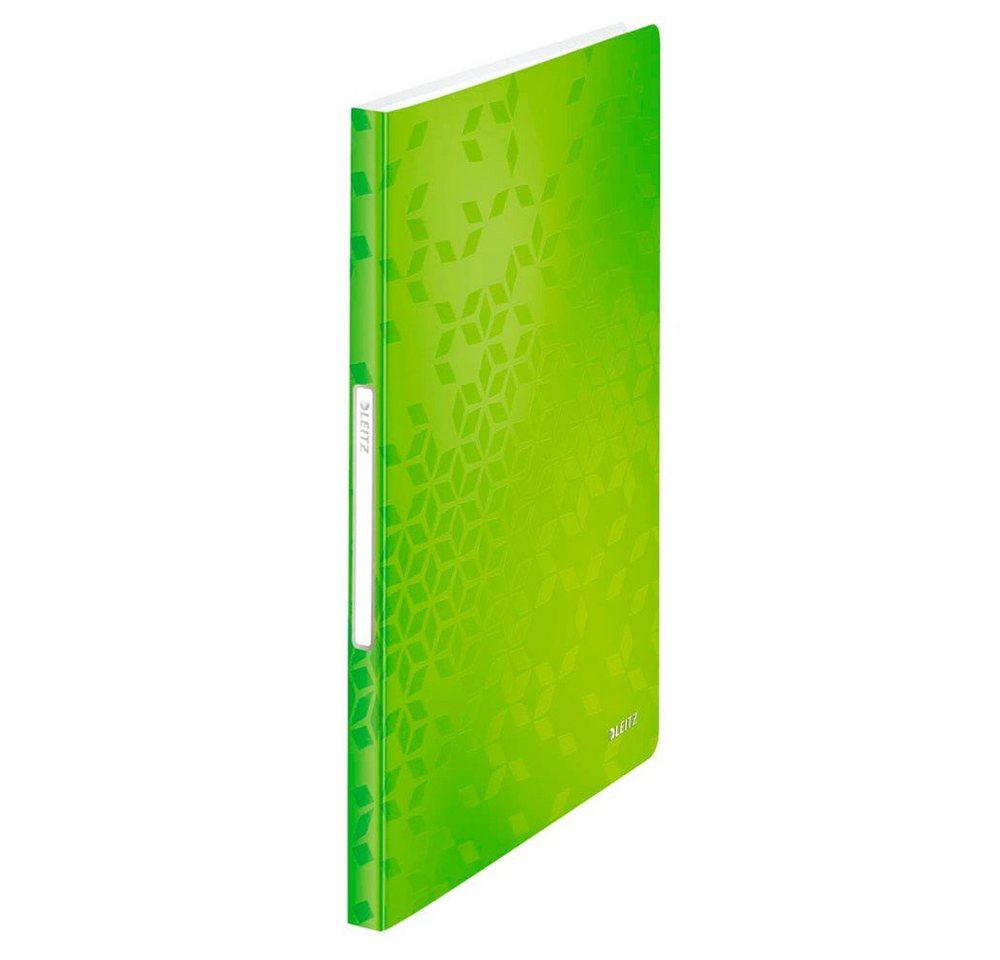 LEITZ Aktenordner 1 Sichtbuch mit 40 Hüllen WOW Präsentationsmappe - grün