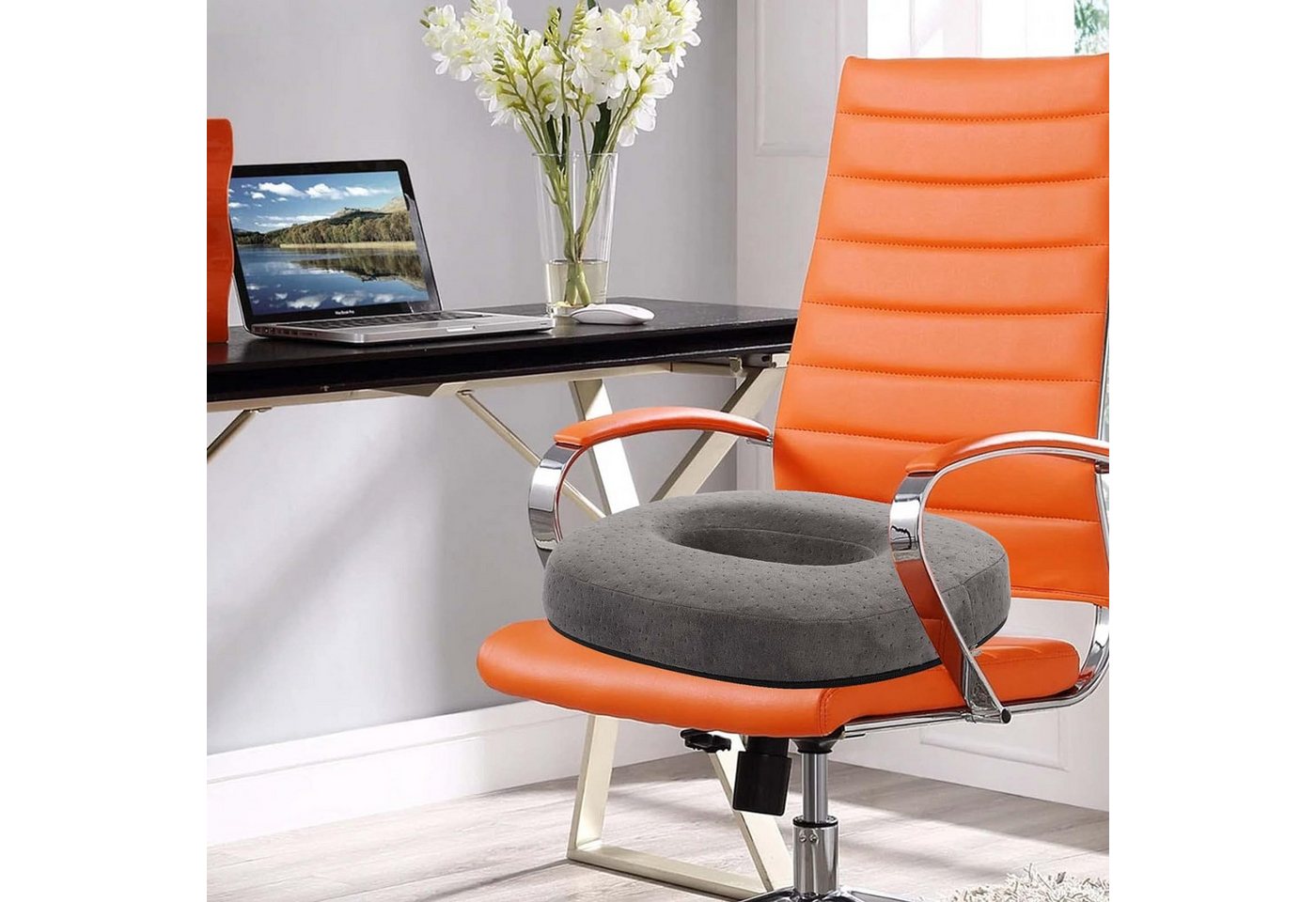 Youyijia Sitzkissen Sitzring Steißbein Entlastung Orthopädisches Sitzkissen Memory Foam Bild 5