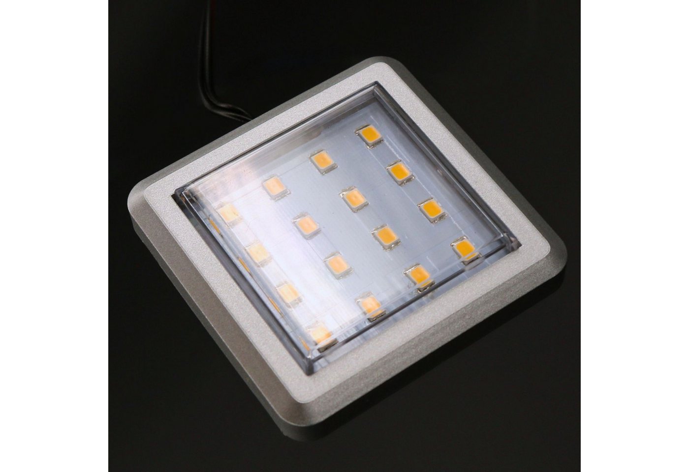 kalb Unterschrankleuchte LED Vitrinenleuchte 3000K 1-10er Set 12V Fußschalter, Unterbauleuchte, 1er Set, Warmweiß Bild 2